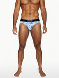 BIKE Stretch Cotton Brief - Indigo Tye Dye