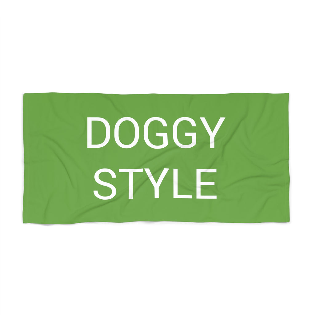 Doggy Style Beach Towel by CULTUREEDIT