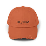HE/HIM Distressed Cap in 6 colors