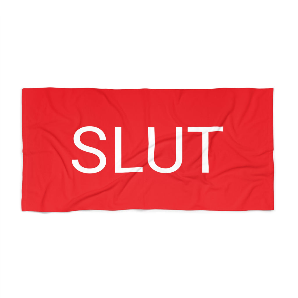 Slut Beach Towel by CULTUREEDIT