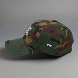 Beso De Tres Dad Hat in Green Camo