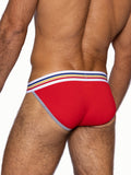 BIKE Stretch Cotton Jock Brief -  Samba Red