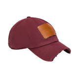 GYMNASIUM THE DISTRESSED CAP MAROON