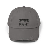 SWIPE RIGHT Distressed Cap in 6 colors