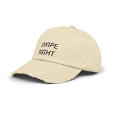 SWIPE RIGHT Distressed Cap in 6 colors