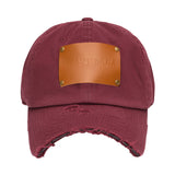 GYMNASIUM THE DISTRESSED CAP MAROON