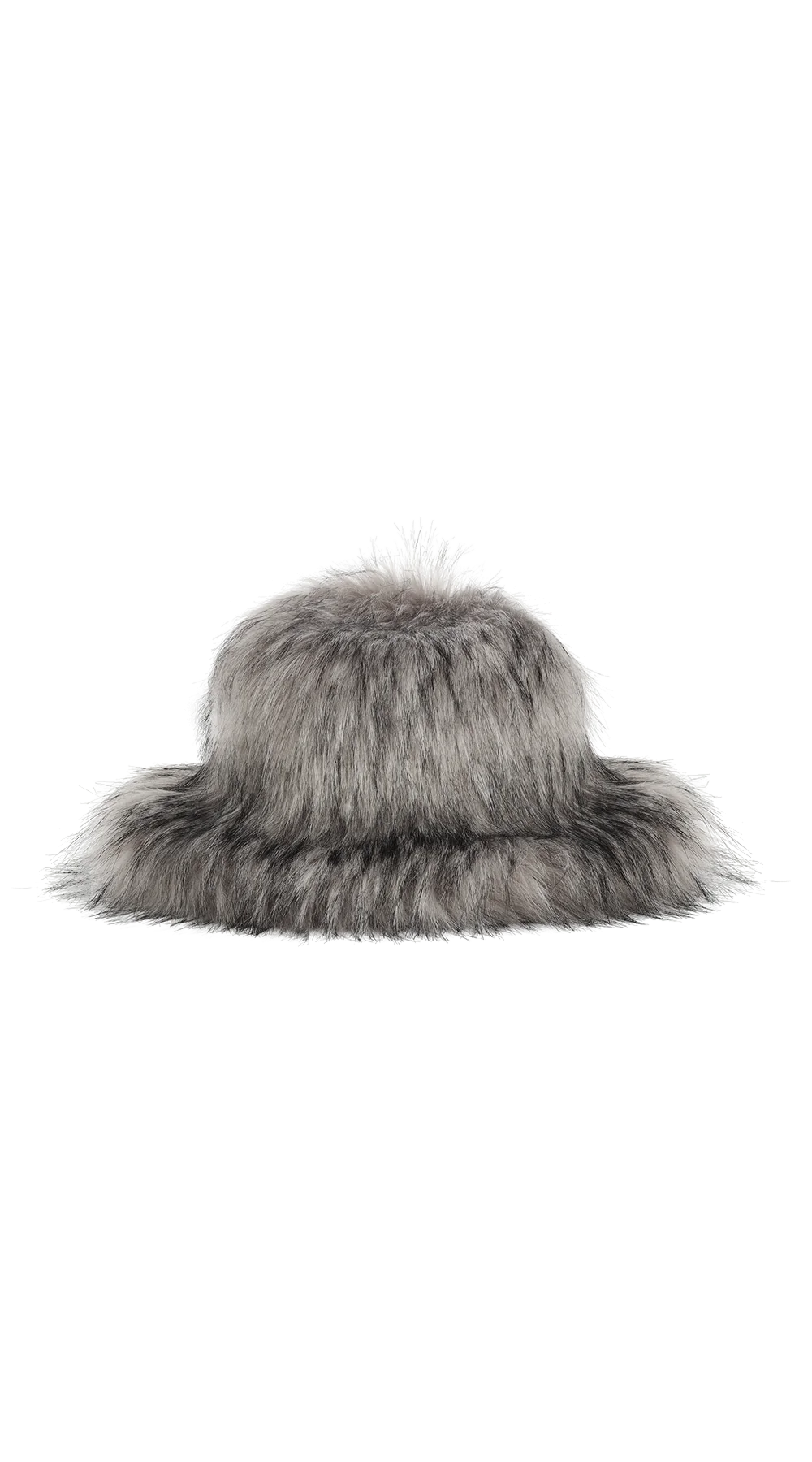 TYLER LAMBERT FURRY BUCKET HAT GREY