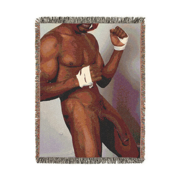 WRESTLER Woven Blanket bY CHUCK X CULTUREEDIT