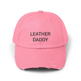 LEATHER DADDY Distressed Cap in 6 colors