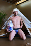 HANKY JOCKSTRAP BLUE BY RIK VILLA - SALE