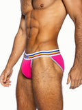 BIKE Stretch Cotton Jock Brief - Pink