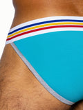 BIKE Stretch Cotton Jock Brief - Blue