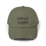 CIRCUIT QUEEN Distressed Cap in 6 colors