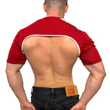 Adidas Sport Shoulders Red Crop Top BY SNEAKERMASK