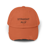 STRAIGHT ALLY Distressed Cap in 6 colors