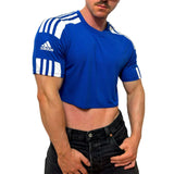Adidas Sport Blue Short Sleeve Crop Top BY SNEAKERMASK