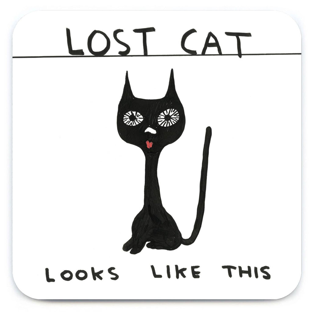 David Shrigley Coaster - Lost Cat