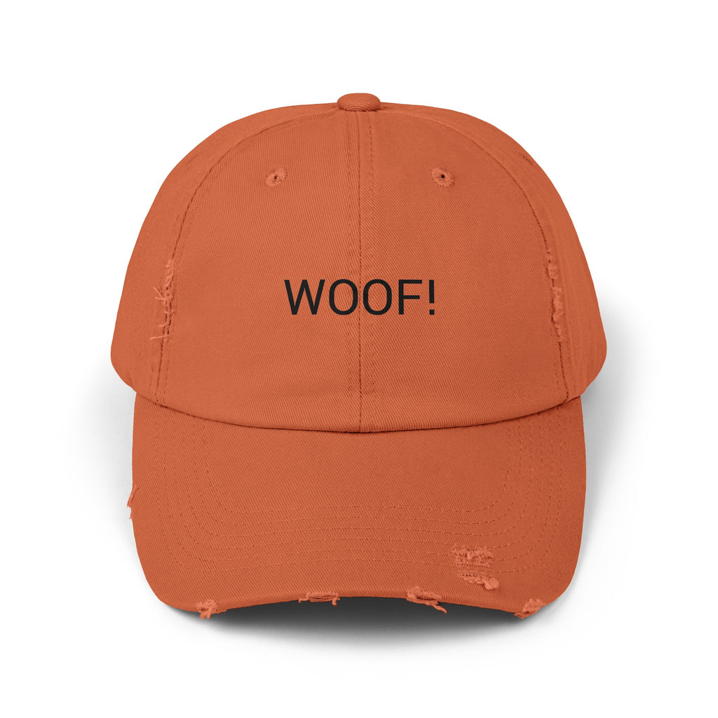 WOOF! Distressed Cap in 6 colors