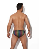 Mounderwear Swim Brief Pride Black