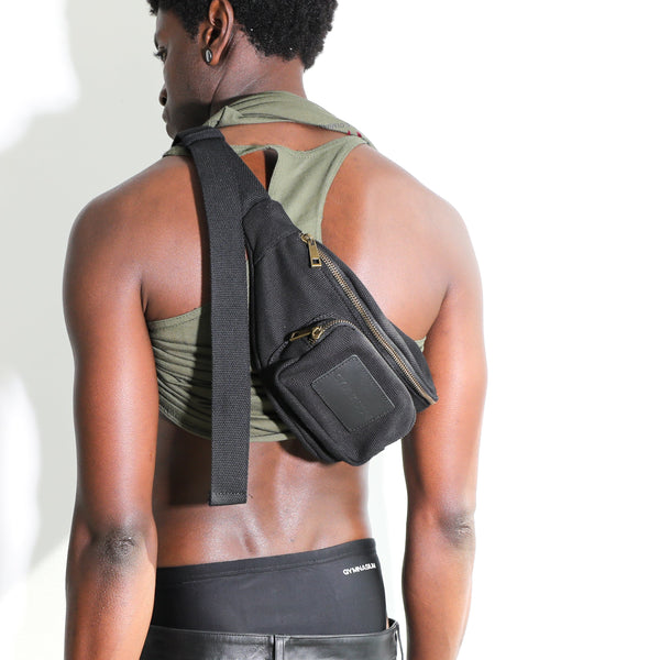 GYMNASIUM BODY BELT BAG BLACK / BLACK