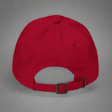 Beso De Tres Dad Hat in Cranberry