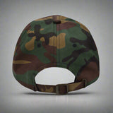 Beso De Tres Dad Hat in Green Camo