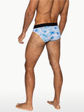 BIKE Stretch Cotton Brief - Indigo Tye Dye