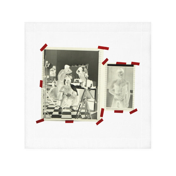 90S VINTAGE GAY PORN TRANSPARENCY CUM TOWEL #3