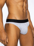 BIKE Active Thong - Light Grey