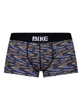 BIKE Stretch Cotton Trunk - Indigo Brush Strokes