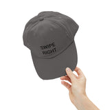 SWIPE RIGHT Distressed Cap in 6 colors