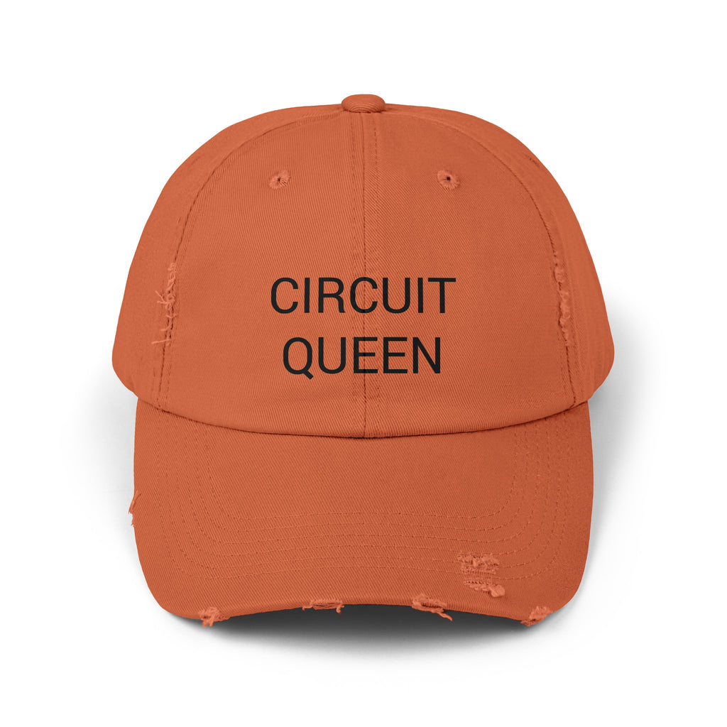 CIRCUIT QUEEN Distressed Cap in 6 colors