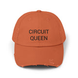 CIRCUIT QUEEN Distressed Cap in 6 colors
