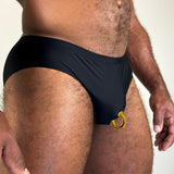 Alfons Dovana 18k Gold Prince Albert Brief Black