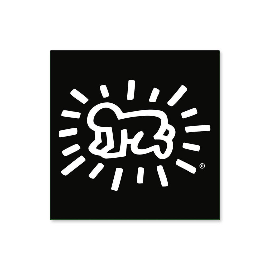 Keith Haring White / Black Radiant Baby Magnet