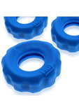Hunkyjunk HUJ Cockrings (3 Pack) - Teal Ice