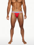 BIKE Stretch Cotton Jock Brief -  Samba Red
