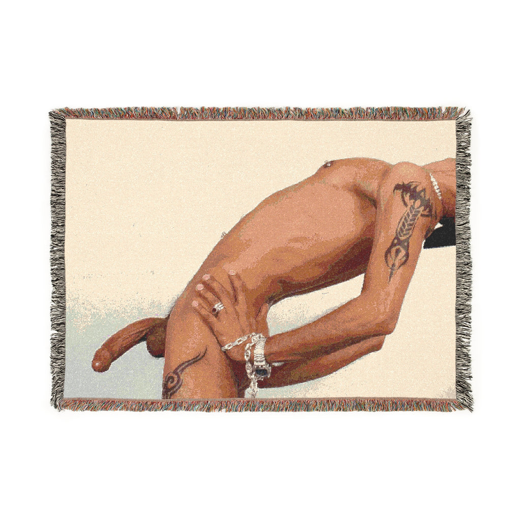BEND OVER Woven Blanket bY CHUCK X CULTUREEDIT