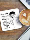 David Shrigley Coaster - Bunch Of Twats