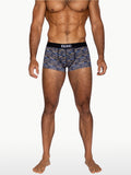 BIKE Stretch Cotton Trunk - Indigo Brush Strokes