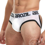 Brozil Ultra Sports Mesh Bulge Brief White