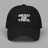 Beso De Tres Dad Hat in Black