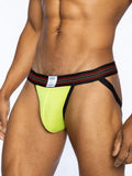 BIKE ATHLETIC Mesh Jockstrap - Yellow
