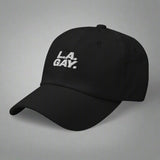 L.A. Gay Dad Hat by YES HOMO in Black