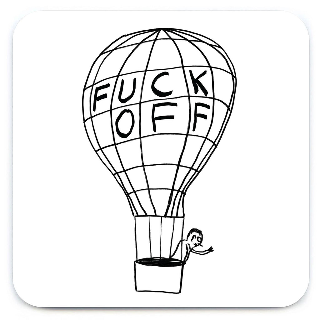 David Shrigley Coaster - Fuck Off Balloon