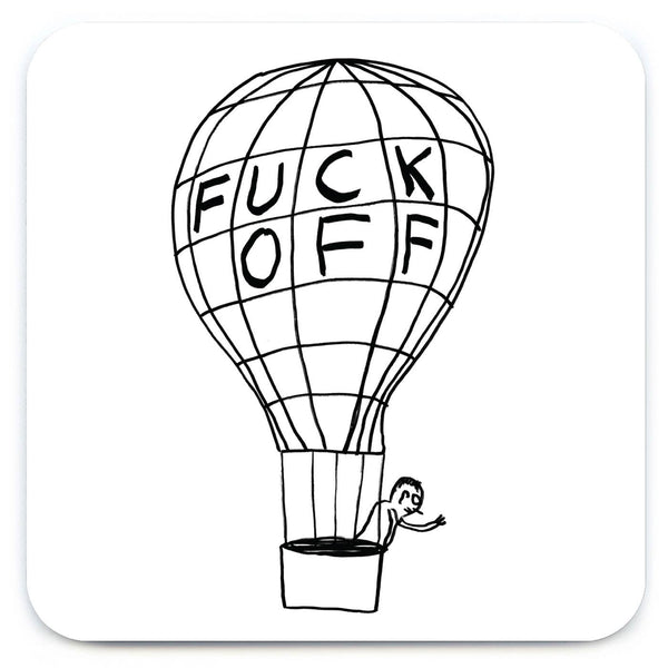 David Shrigley Coaster - Fuck Off Balloon