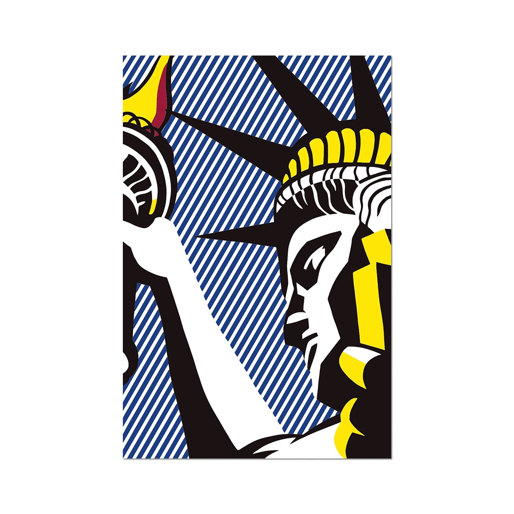 I Love Liberty By Roy Lichtenstein (New York) - Die-Cut Sticker
