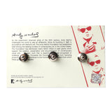 Andy Warhol Skulls Blue White Pin Set