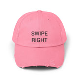 SWIPE RIGHT Distressed Cap in 6 colors