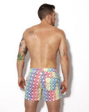Mounderwear Swim Short Pride White